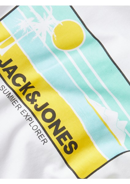 Jjpeak Summer Tee Ss Crew Neck Jnr Çocuk Beyaz Tshirt 12269975-01 fiyatları