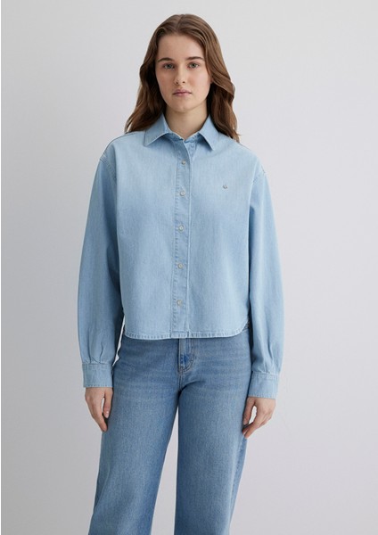 Carlia Classic Denim Açık Mavi Jean Gömlek 1210924-89580