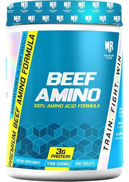 100% Beef Amino 300 Tablet - 100 Servis