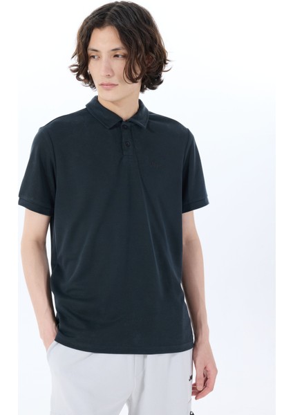 Düz Siyah Erkek Polo T-Shirt J5SM-TST7370