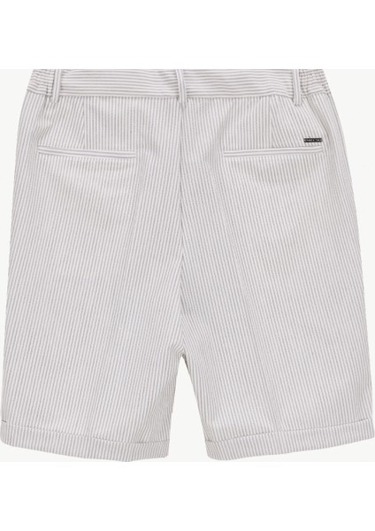 Normal Bel Basic Gri Erkek Bermuda Şort F5SM-SHT 2322