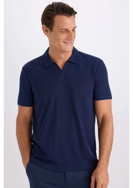 Slim Fit Dar Kesim Polo Yaka Kısa Kollu Tişört W9274AZ25SM fırsatları