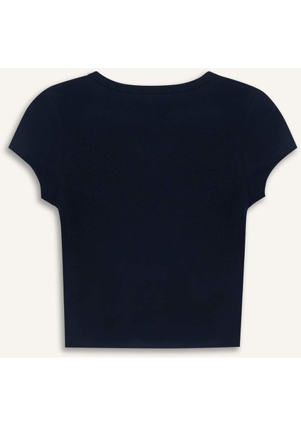 Coool Fitted Basic Düz Ribana Kısa Kollu Tişört F4609AXNS modelleri