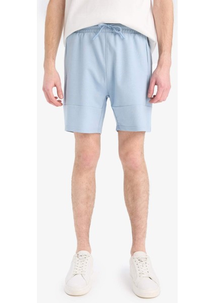 Slim Fit Dar Kesim Dar Paça Basic Düz Şort B8674AX25SP