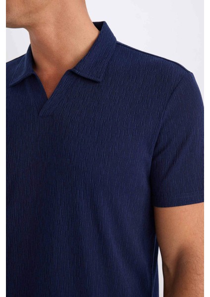 Slim Fit Dar Kesim Polo Yaka Kısa Kollu Tişört W9274AZ25SM indirimleri