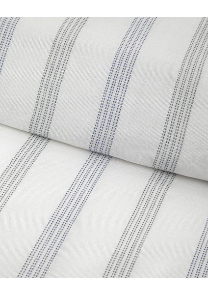 Bold Stitch Ipliği Boyalı King Size Nevresim Takımı 240 x 220 cm Lacivert-Yeşil