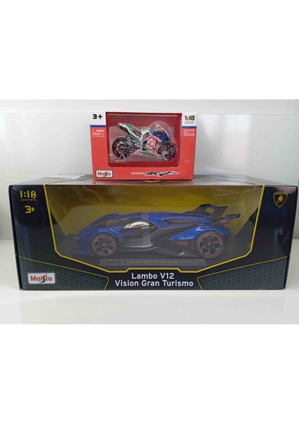 1:18 Ölçek Lambo Vision V12// 1:18 Ölçek Honda RCV213 Dianomi modelleri