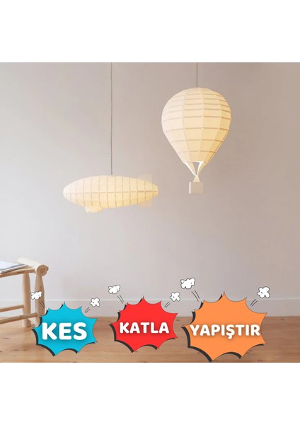 Orimiga 3D Hava Balonu – Eğitici Oyuncak ve Kendin Yap Aktivite Seti (5+ Yaş Aile Etkinliği