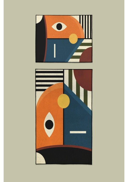 Abstract Dreams 2'li Banyo Paspas Takım