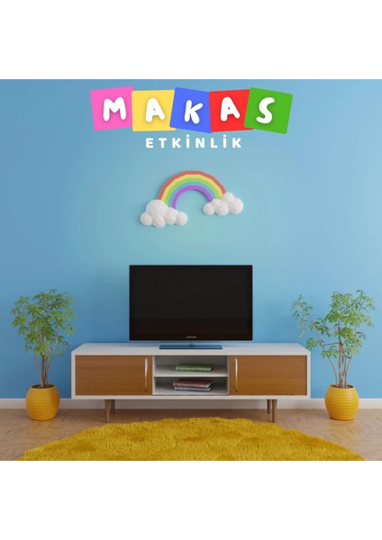 3D Renk Yolculuğu – Gökkuşağı Temalı Eğitici Kendin Yap Aktivite ve Duvar Dekor Seti (5+ Yaş)