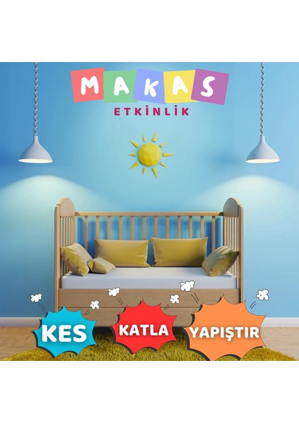 3D Güneş – Eğitici Oyuncak & Kendin Yap El Sanatları Aktivite Seti 5+