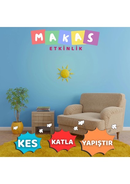 3D Güneş – Eğitici Oyuncak & Kendin Yap El Sanatları Aktivite Seti 5+