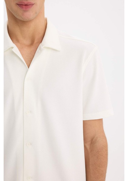 Regular Fit Polo Yaka Yazlık Kısa Kollu Gömlek E1211AX25SM indirimleri