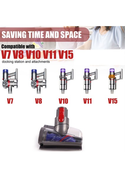 V7 V8 V10 V11 V15 Elektrikli Süpürge Için Motorlu Alet Fırça Başlığı Mayt Temizleme Emiş Parçaları - Kanepeler, Yataklar (Yurt Dışından)