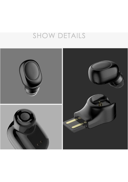 Kablosuz Bluetooth 5.0 Minik Görünmez Kulaklıklar (Yurt Dışından)
