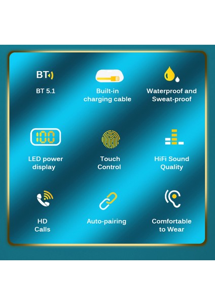 G40 Gerçek Kablosuz Kulaklıklar Bt 5.1 Spor Kulaklığı LED Ekranlı Güç Bankası (Yurt Dışından) fırsatları