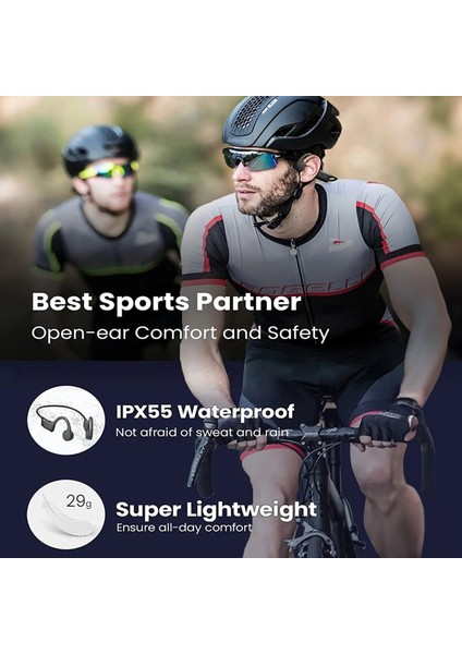Hs1 Kablosuz Kemik Iletimli Kulaklık IPX55 Su Geçirmez 8 Saat Enerji Sağlama (Yurt Dışından) fırsatları