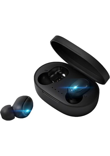 Siyah Bluetooth 5.0 Kablosuz Tws Kulaklıklar Baskı (Yurt Dışından)