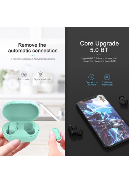 A6S Pro Tws Kablosuz Kulaklıklar Otomatik Eşleşme Gürültü Eşleme (Yurt Dışından)