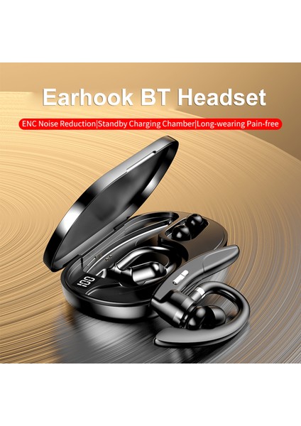 K29 Bt5.0 Iş Içi Kablosuz Tek Kulaklık Enc Gürültü Engelleme 500MAH Pil (Yurt Dışından)
