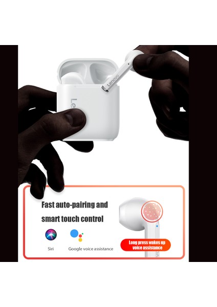 Lenovo Livepods Lp2 Gerçek Kablosuz Kulaklıklar Cvc Gürültü Azaltma Type - C Hızlı Şarj (Yurt Dışından)