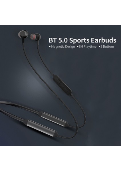Konka KY60 Spor Kulaklıkları Kırmızı 8 Saat Oynama Süresi Bt 5.0 (Yurt Dışından)