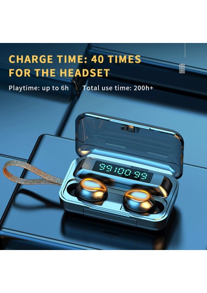 Bt5.0 Gerçek Kablosuz Stereo Kulaklıklar Hi-Fi Ses Gürültü Azaltma (Yurt Dışından)