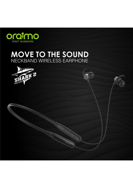 Oraimo Shark 2 Spor Kablosuz Kulaklıklar Bt5.0 Iç Kulaklıklar (Yurt Dışından)