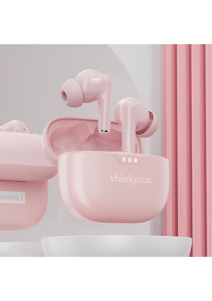 Lenovo Thinkplus Lp3 Pro Kablosuz Kulaklıklar Hi - Fi Ses Gürültü Azaltma Pembe (Yurt Dışından)