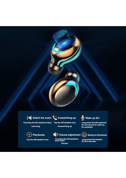 F9 Bluetooth Kablosuz Stereo Akıllı Gürültü Azaltma Kulaklığı (Yurt Dışından)