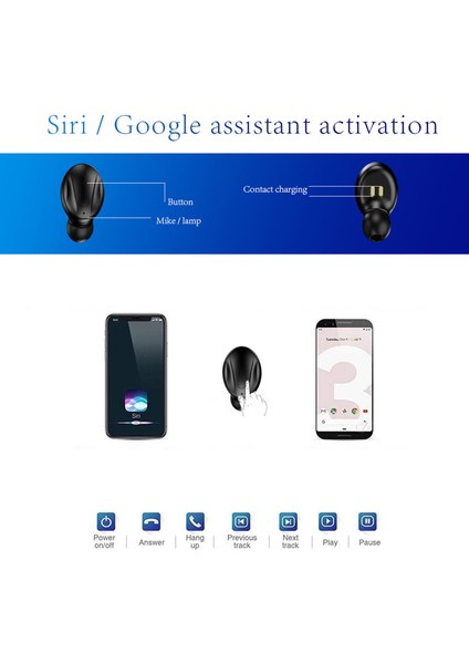 XG13 Dijital Ekranlı Tws Iki Kulaklı 5.0 Stereo Kulaklık Siyah (Yurt Dışından)