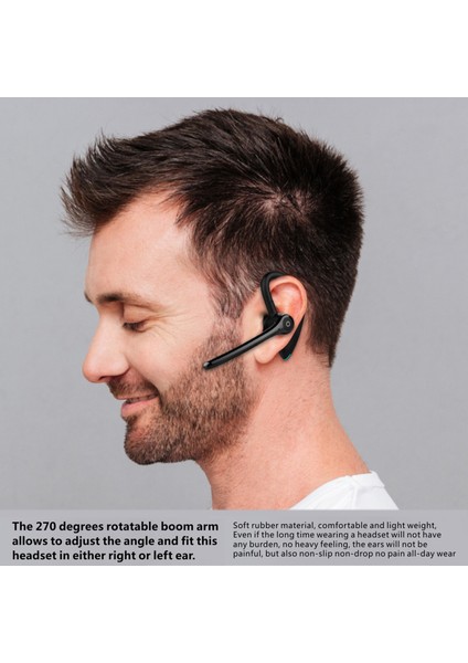 F910 Bt 5.0 Kulaklık Iş Içi Cep Telefonu Gürültü Engelleme El Serbest (Yurt Dışından)