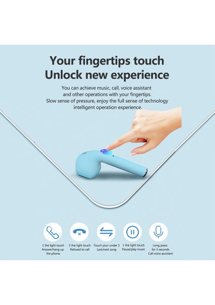 Inpods 12 Tws Kablosuz Kulaklıklar Bluetooth 5.0 Otomatik Eşleşme (Yurt Dışından)