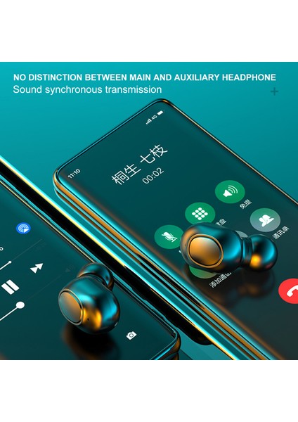 LB60 Bluetooth 5.0 Kablosuz Tws Kulaklıklar Mikrofonlu LED Ekranlı (Yurt Dışından)