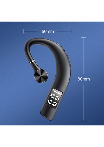 F19 Bt5.2 Kablosuz Iş Içi Kulaklık Mikrofonu Pil Dijital Ekranlı (Yurt Dışından)