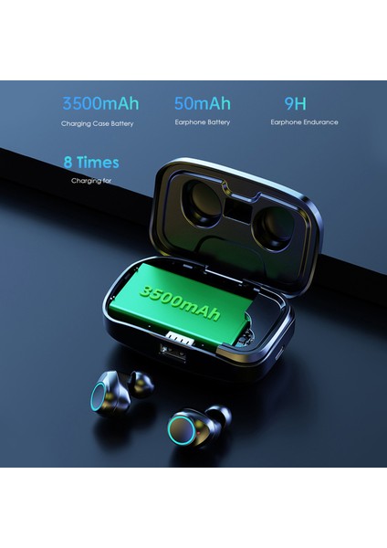 Gerçek Kablosuz Stereo Bluetooth Kulaklık Gürültü Azaltma Yüksek Ses Kalitesi (Yurt Dışından)