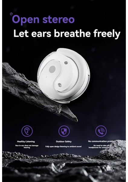 Küçük Hindistan Cevizi Topu Tws Bluetooth Kulaklıkları Bt5.4 Kulağa Asılabilir Uzun Mesafe (Yurt Dışından) fiyatları