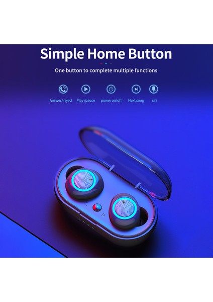 Tws Kablosuz Kulaklıklar Bt 5.0 Düşük Gecikmeli Dokunmatik Kontrollü Beyaz Kırmızı (Yurt Dışından) modelleri