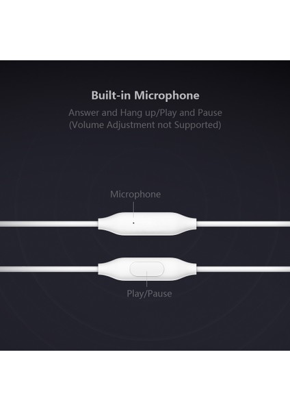 Xiaomi 3.5mm Takılı Gömülü Mikrofonlu Kulaklıklar (Yurt Dışından)