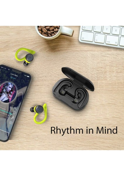 Suya Dalı Bluetooth Kulaklıklar Siyah (Yurt Dışından)