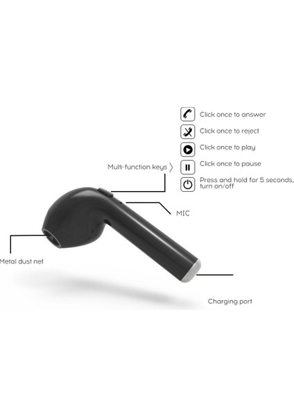 Cep Telefonu Için Hifi Stereo Iç Kulaklık Bluetooth (Yurt Dışından)