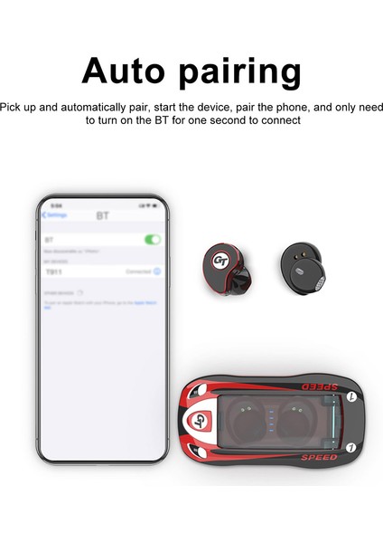 Tws T911 Kablosuz Kulaklıklar Bluetooth 5.0 Otomatik Eşleşme (Yurt Dışından) indirimleri