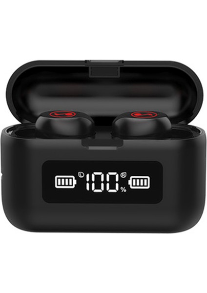 F9-281 Tws Kablosuz Kulaklıklar Bt 5.0 Gürültü Engelleme 2000MAH Güç Bankası Kılıfı (Yurt Dışından)