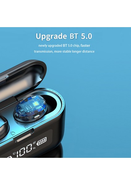 F9-281 Tws Kablosuz Kulaklıklar Bt 5.0 Gürültü Engelleme 2000MAH Güç Bankası Kılıfı (Yurt Dışından) fırsatları