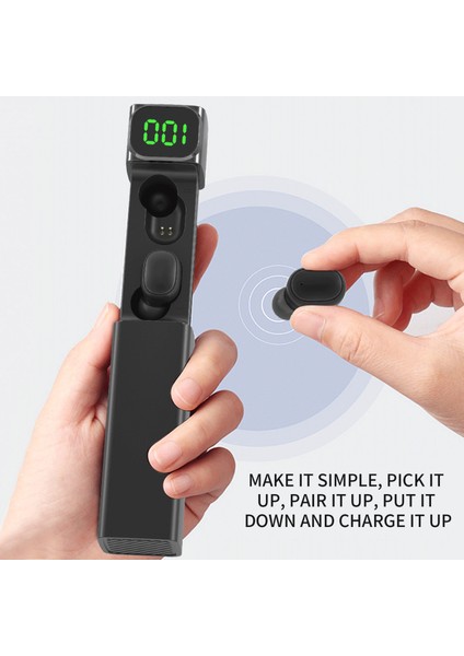 Bqc-01 Bluetooth 5.0 Tws Kulaklıkları Cvc8.0 Gürültü Azaltma Pil Sayısal Gösterim (Yurt Dışından)