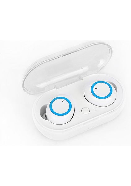 Y50 Tws2 Bluetooth Kulaklık Mini Taşınabilir 5.0 Siyah Kırmızı (Yurt Dışından)