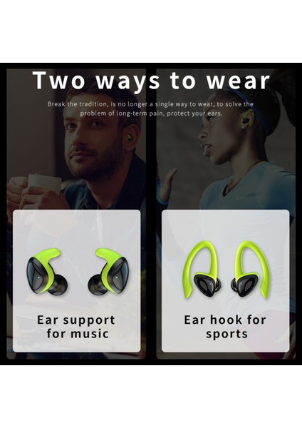 D10 Gerçek Kablosuz Stereo Spor Kulaklık Iki Yolla Takılabilir Bt5.1 (Yurt Dışından) modelleri