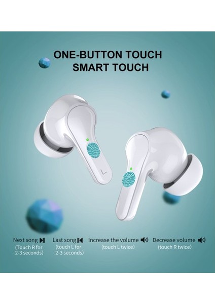 5.0 Bluetooth Kablosuz Kulaklıklar Hifi Stereo Ses Otomatik Eşleşme (Yurt Dışından)