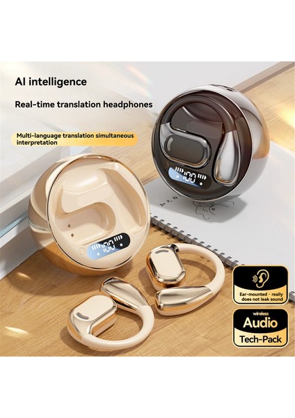 Aı Çeviri Kulaklığı M76 144 Dil, 8 Çevrimdışı Modu Destekliyor (Yurt Dışından)
