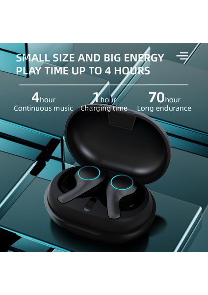 Kablosuz Kulaklıklar Bt 5.0 Tws Stereo Gürültü Eşleştirme Uzun Oynama Süresi Pt-05 (Yurt Dışından)